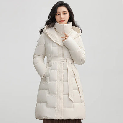 Jaqueta Feminina de Inverno com Capuz