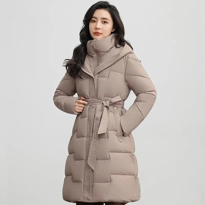 Jaqueta Feminina de Inverno com Capuz