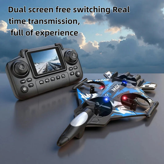 Foam plane 2.4G wifi RC fighter jet stunt rolling helicopter and LED color light plane Boy's toy gift 2026 new YP5MAX RC