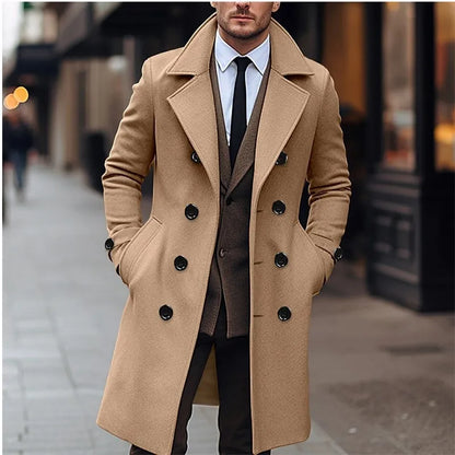 Sobretudo Masculino Casual Elegante
