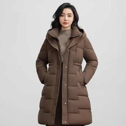 Jaqueta Feminina de Inverno com Capuz