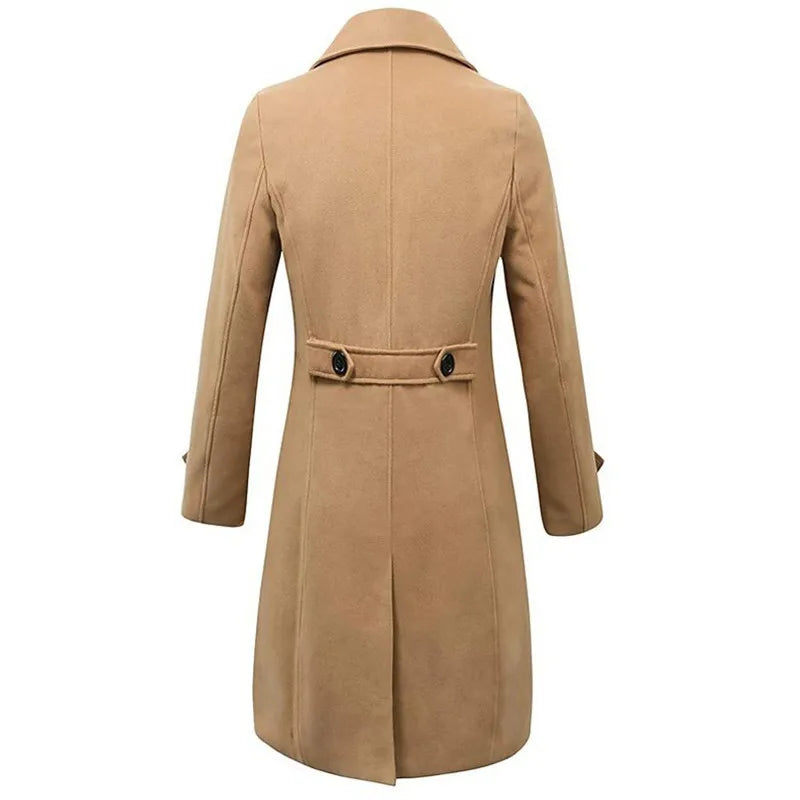 Sobretudo Masculino Casual Elegante