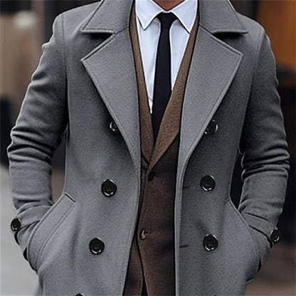 Sobretudo Masculino Casual Elegante