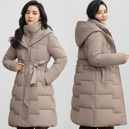 Jaqueta Feminina de Inverno com Capuz