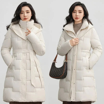 Jaqueta Feminina de Inverno com Capuz