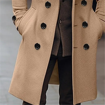 Sobretudo Masculino Casual Elegante