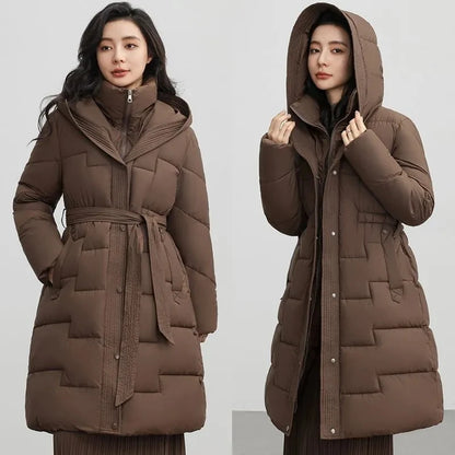 Jaqueta Feminina de Inverno com Capuz