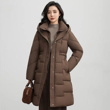 Jaqueta Feminina de Inverno com Capuz