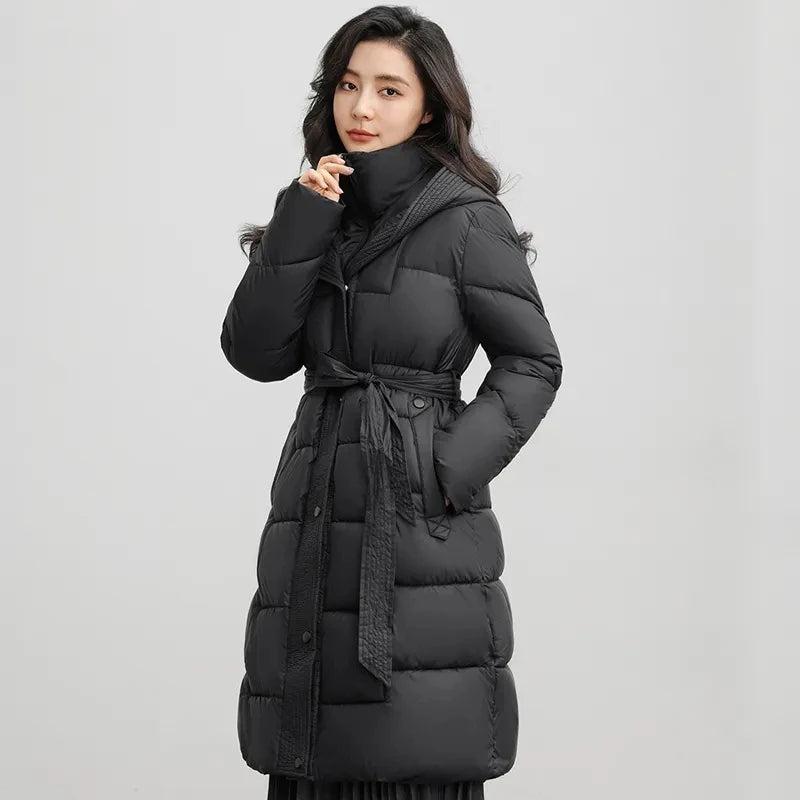 Jaqueta Feminina de Inverno com Capuz