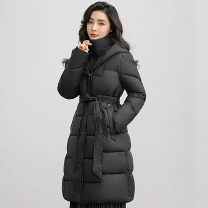 Jaqueta Feminina de Inverno com Capuz