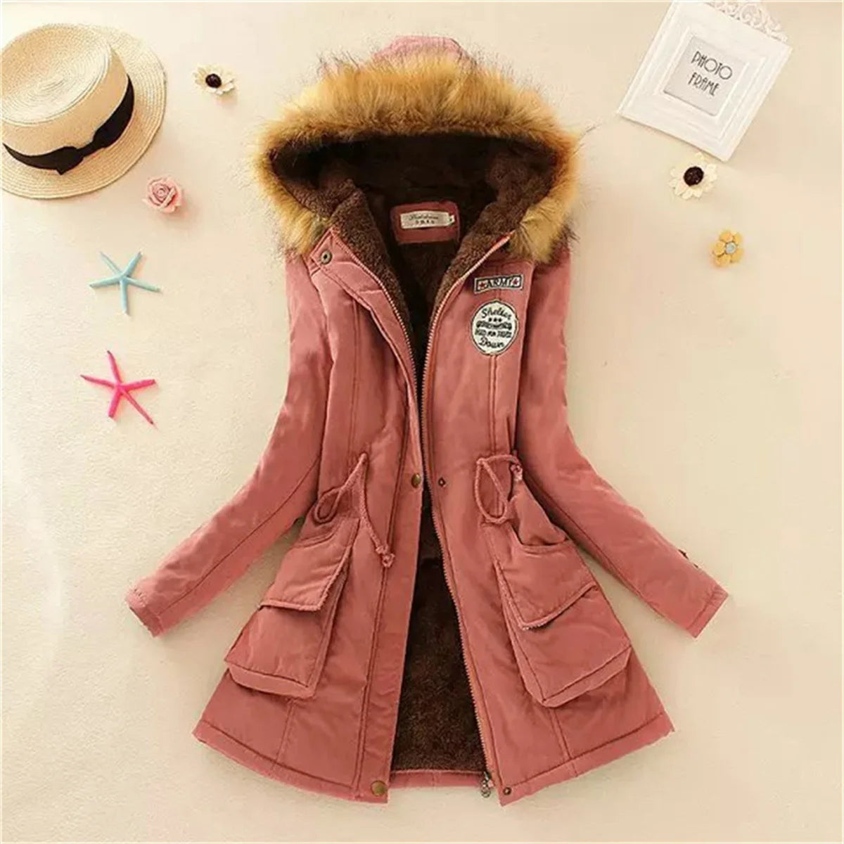 Jaqueta Feminina Casual com Capuz