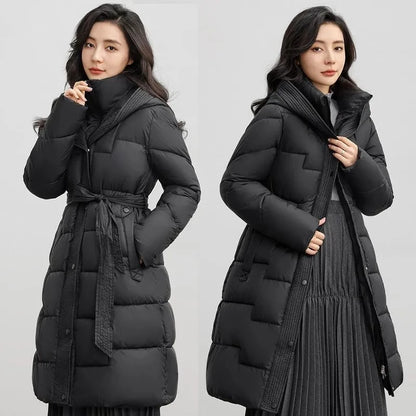 Jaqueta Feminina de Inverno com Capuz
